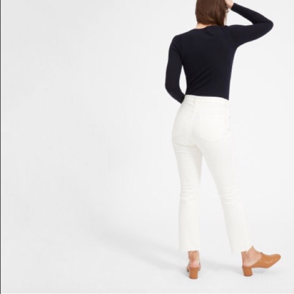 Everlane Kick Crop Jean | White 27